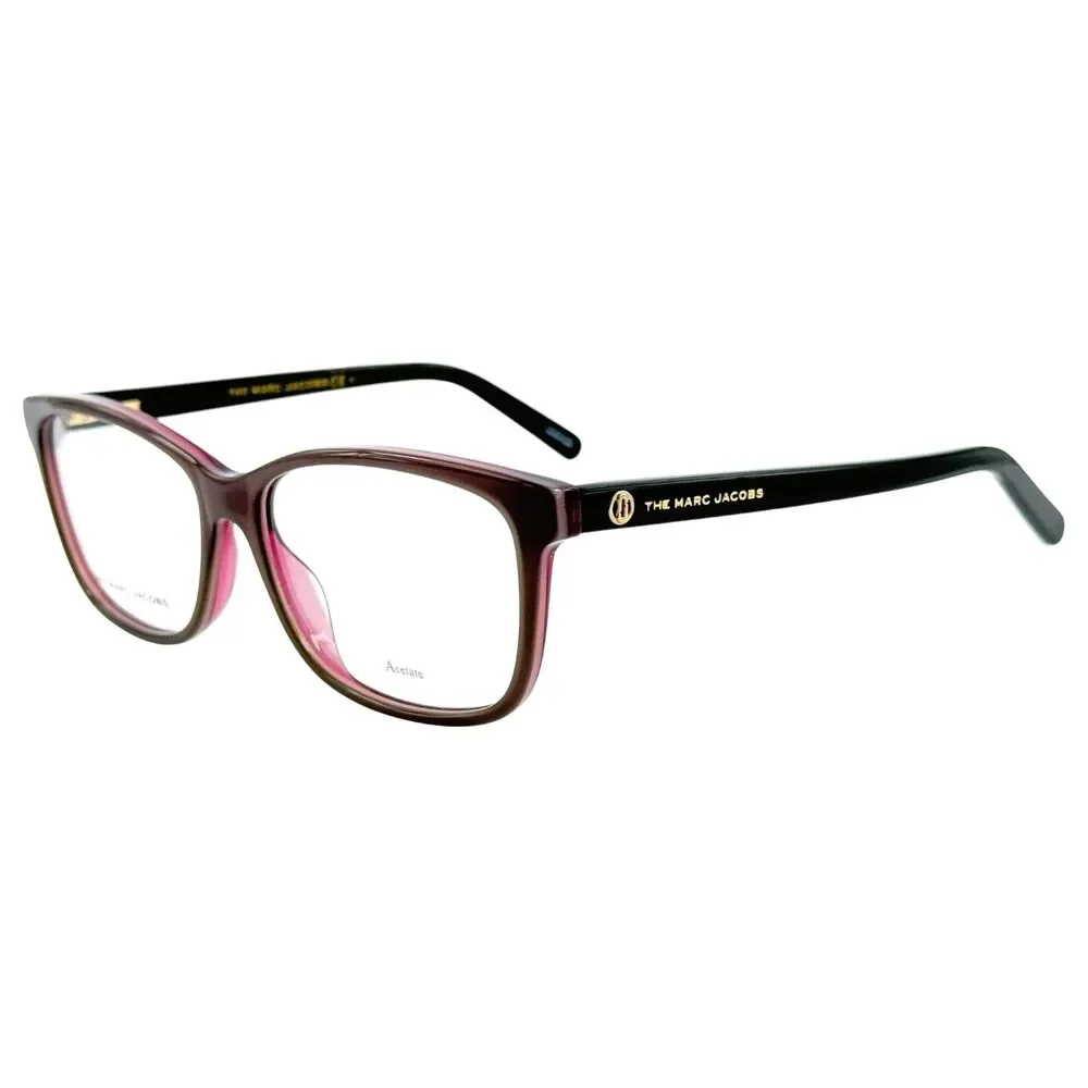 Marc Jacobs Marc 558 Womens Plastic Eyeglass Frame 7QY Grey Burgundy 53-15